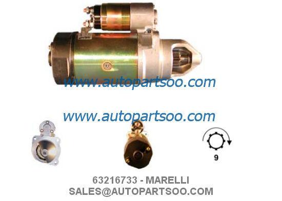 63217121 MT71A - MARELLI Starter Motor 12V 2.5KW 9T MOTORES DE ARRANQUE