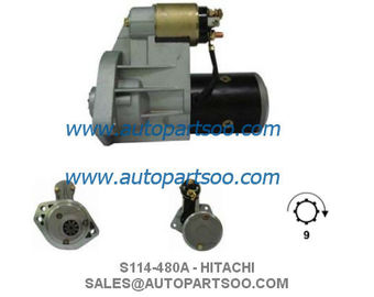 S114-480A S114-480B - HITACHI Starter Motor 12V 1.4KW 9T MOTORES DE ARRANQUE