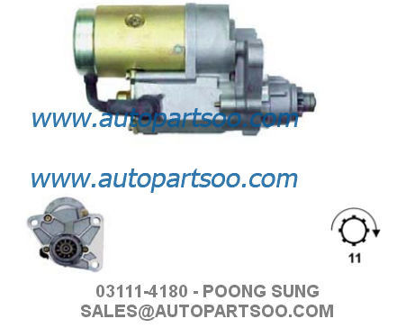 03111-4180 OK60G-18-400 POONG SUNG Starter Motor 12V 2.2KW 11T MOTORES DE ARRANQUE