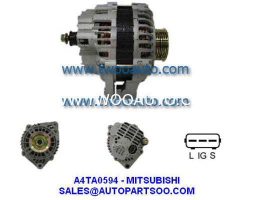 A4TA0591 0123520500 - MITSUBISHI Alternator 24V 90A Alternadores