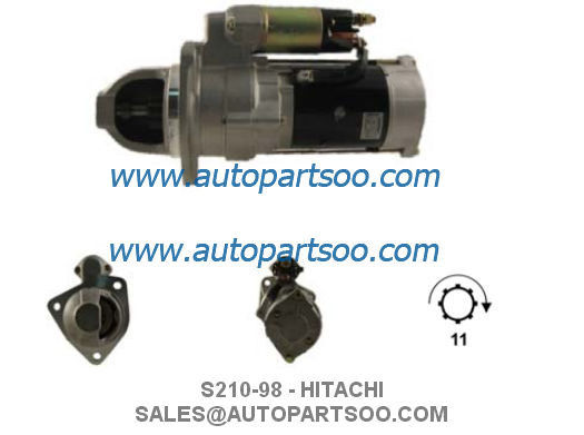 S210-98 23300-95508 - HITACHI Starter Motor 24V 6KW 11T MOTORES DE ARRANQUE