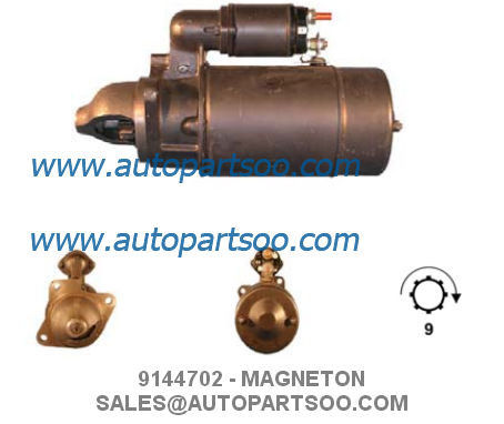 9144702 0001359041 - MAGNETON Starter Motor 12V 2.9KW 9T MOTORES DE ARRANQUE